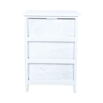 Byrå Mihkli med 3 förvaringsenheter 40x29x58 cm - Vit - Förvaring - Förvaringsmöbler - Byrå - Hallbyrå