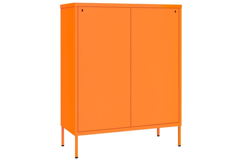 Byrå orange 80x35x101,5 cm stål - Orange - Hallförvaring - Hallbyrå - Byrå