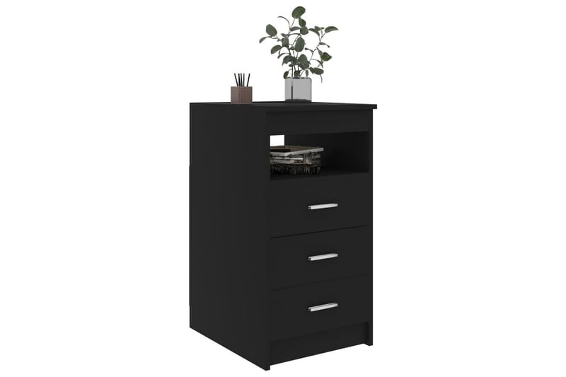 Byrå svart 40x50x76 cm spånskiva - Svart - Förvaring - Förvaringsmöbler - Byrå - Hallbyrå
