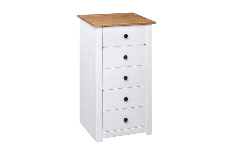 Byrå vit 46x40x89 cm furu panama - Vit - Förvaring - Förvaringsmöbler - Byrå - Hallbyrå