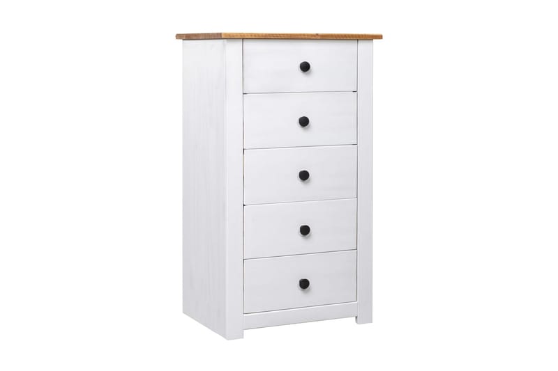 Byrå vit 46x40x89 cm furu panama - Vit - Förvaring - Förvaringsmöbler - Byrå - Hallbyrå