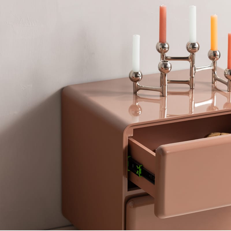 Byrå/Nattduksbord Lustra 57 cm - Gammalrosa - Förvaring - Förvaringsmöbler - Byrå - Hallbyrå