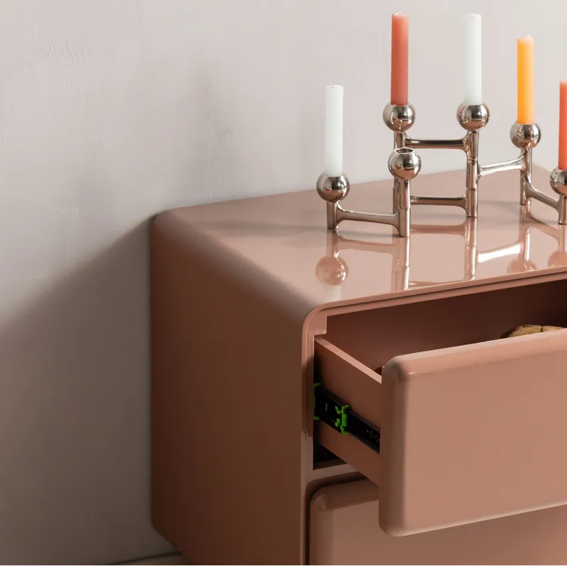 Byrå/Nattduksbord Lustra 57 cm - Gammalrosa - Möbler - Bord & matgrupper - Avlastningsbord - Sängbord & nattduksbord