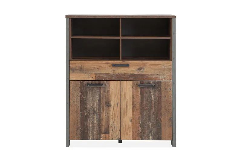 Cadle Byrå 107 cm - Brun/Grå - Förvaring - Förvaringsmöbler - Byrå