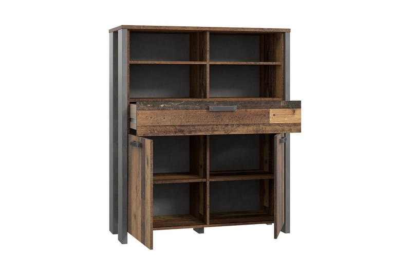 Cadle Byrå 107 cm - Brun/Grå - Förvaring - Förvaringsmöbler - Byrå