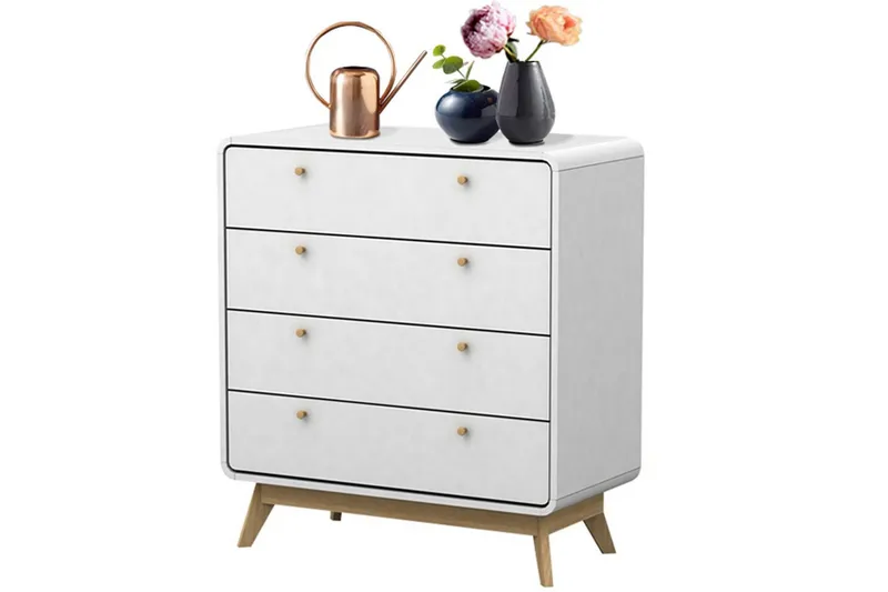 Byrå Cassie Vit/Vit - Vit/Vit - Förvaring - Förvaringsmöbler - Köpmansdisk