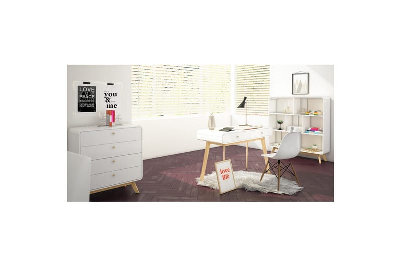 Byrå Cassie Vit/Vit - Vit/Vit - Förvaring - Förvaringsmöbler - Köpmansdisk