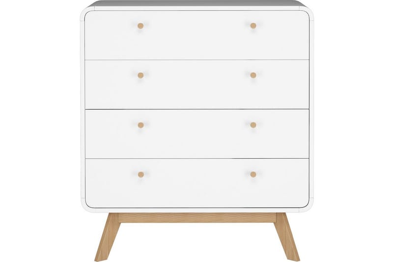 Byrå Cassie Vit/Vit - Vit/Vit - Förvaring - Förvaringsmöbler - Byrå - Hallbyrå