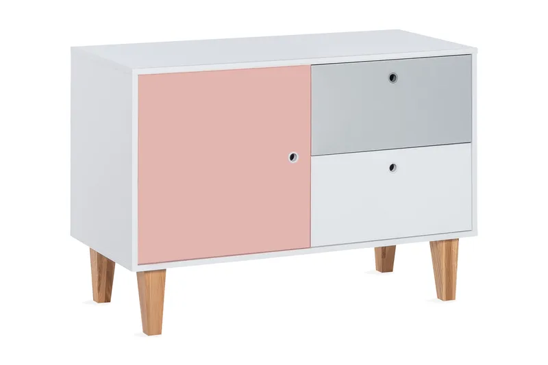 Concept Byrå Vit/Grå/Rosa, VOX