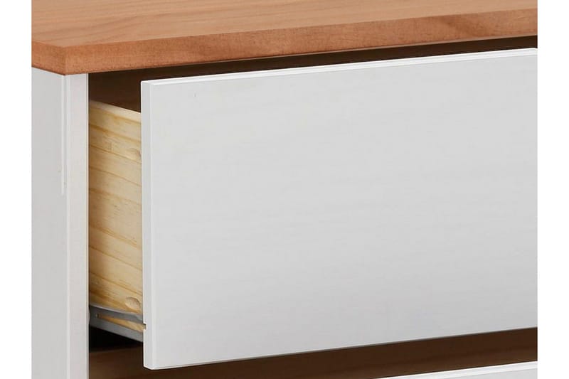 Crotone Byrå 76x39 cm 3 Lådor - Vit - Förvaring - Förvaringsmöbler - Byrå - Hallbyrå