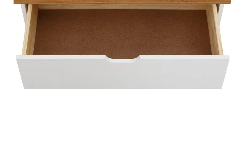 Crotone Byrå 76x39 cm 3 Lådor - Vit - Förvaring - Förvaringsmöbler - Byrå - Hallbyrå