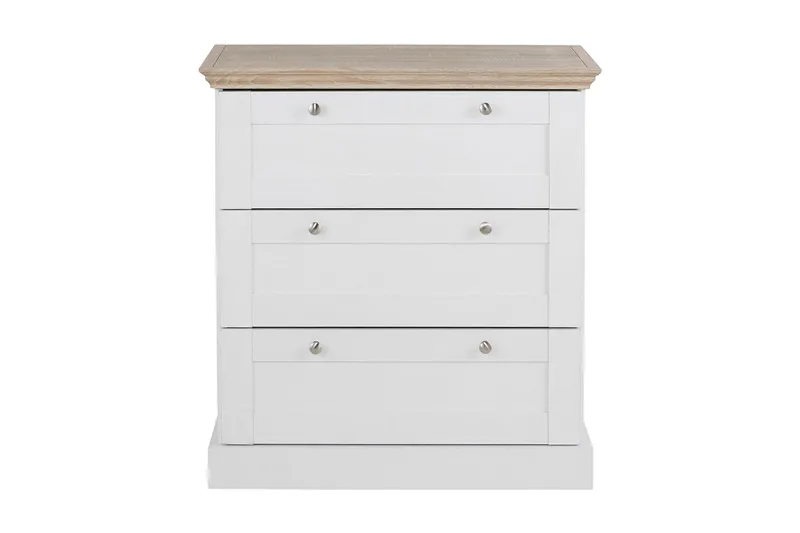 Dareia Byrå 75 cm - Vit/Brun - Förvaring - Förvaringsmöbler - Byrå - Hallbyrå