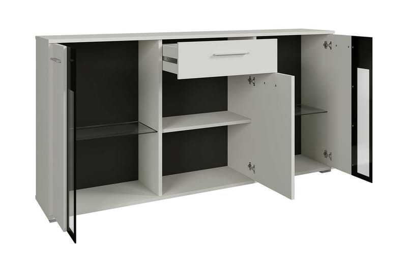 Deardorf Komoda + LED 140 cm - Trä|natur|Blå LED - Förvaring - Förvaringsmöbler - Byrå