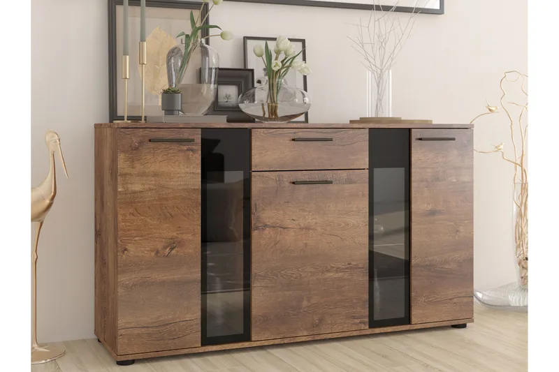 Deardorf Komoda 140 cm - Trä/natur/Vit - Förvaring - Förvaringsmöbler - Byrå - Hallbyrå