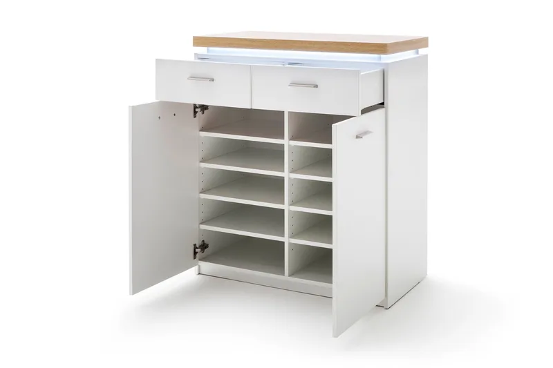 Degaust Byrå 85 cm - Vit/Ek - Förvaring - Förvaringsmöbler - Byrå - Hallbyrå