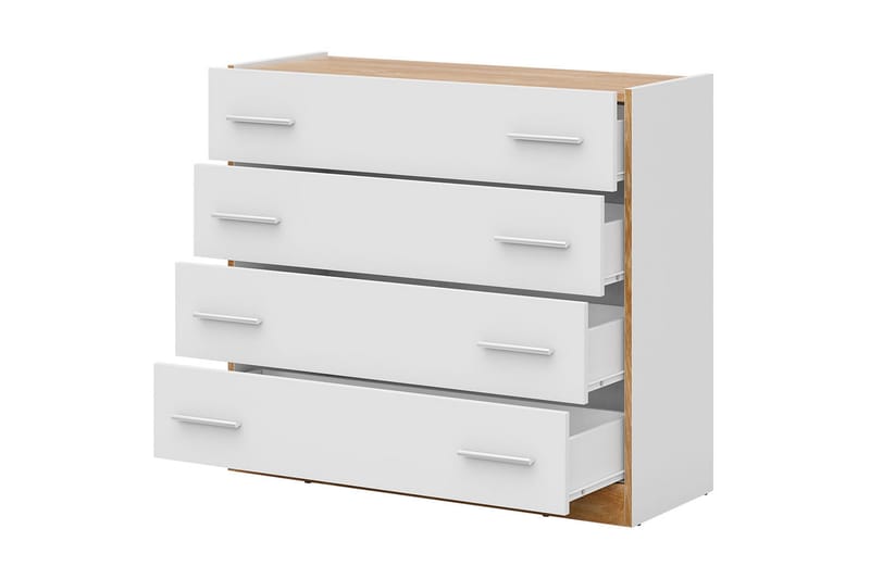 Dentro Byrå 100x40x90 cm - Beige/Vit - Förvaring - Förvaringsmöbler - Byrå - Hallbyrå