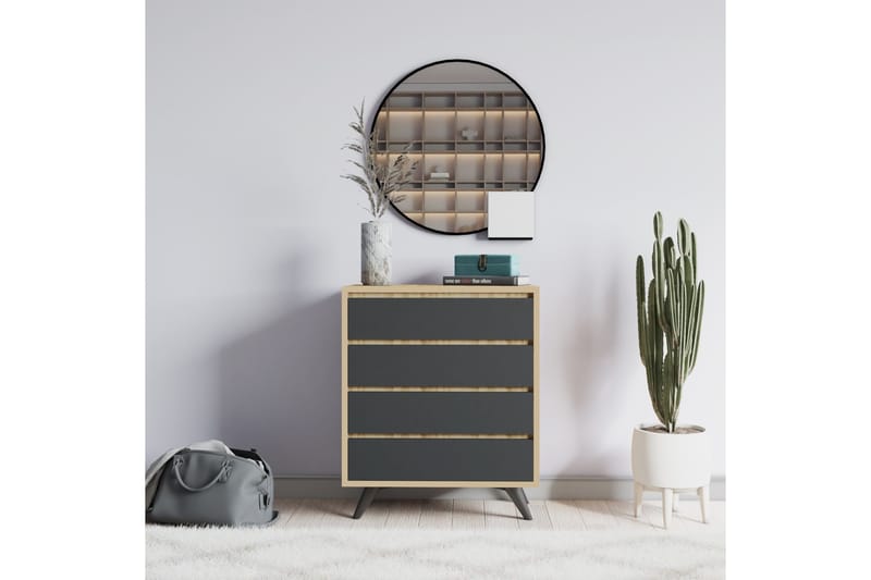 Desgrar Byrå 70x86 cm - Brun - Förvaring - Förvaringsmöbler - Byrå - Hallbyrå