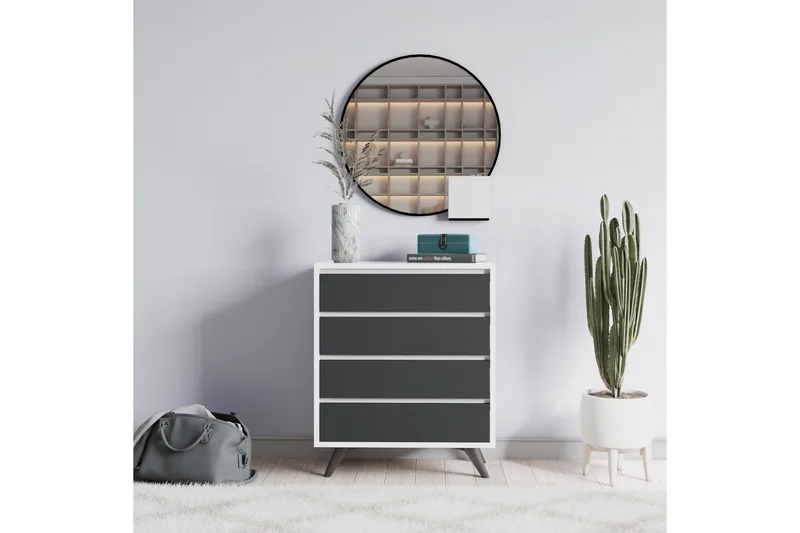 Desgrar Byrå 70x86 cm - Vit - Förvaring - Förvaringsmöbler - Byrå - Hallbyrå