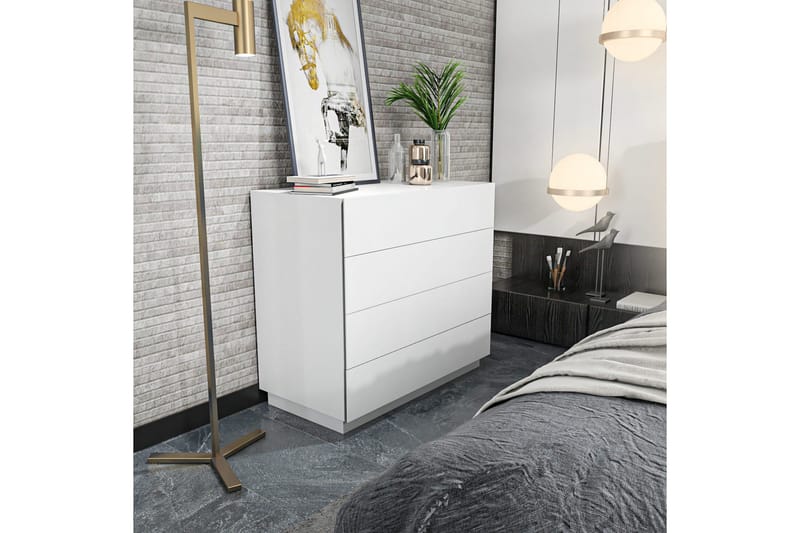 Desgrar Byrå 90x81,6 cm - Vit - Förvaring - Förvaringsmöbler - Byrå - Hallbyrå