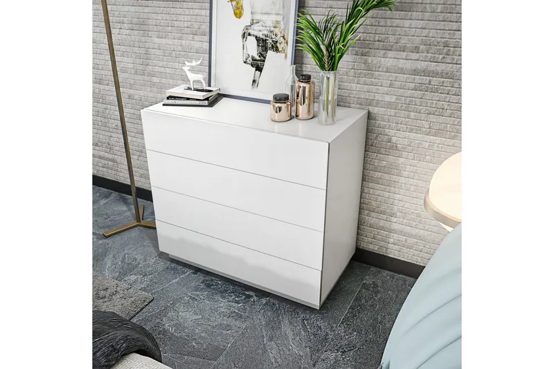 Desgrar Byrå 90x81,6 cm - Vit - Förvaring - Förvaringsmöbler - Byrå - Hallbyrå