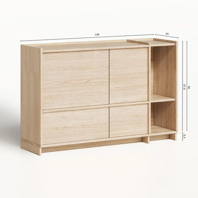 Byrå Deyloris 138 cm - ljust naturträ - Förvaring - Förvaringsmöbler - Sideboard & skänk