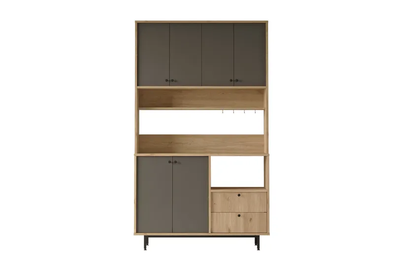 Donae Byrå 120 cm, Ek/Antracit