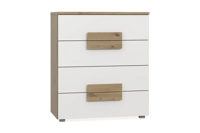 Eochar Byrå 80 cm, Brun/Vit