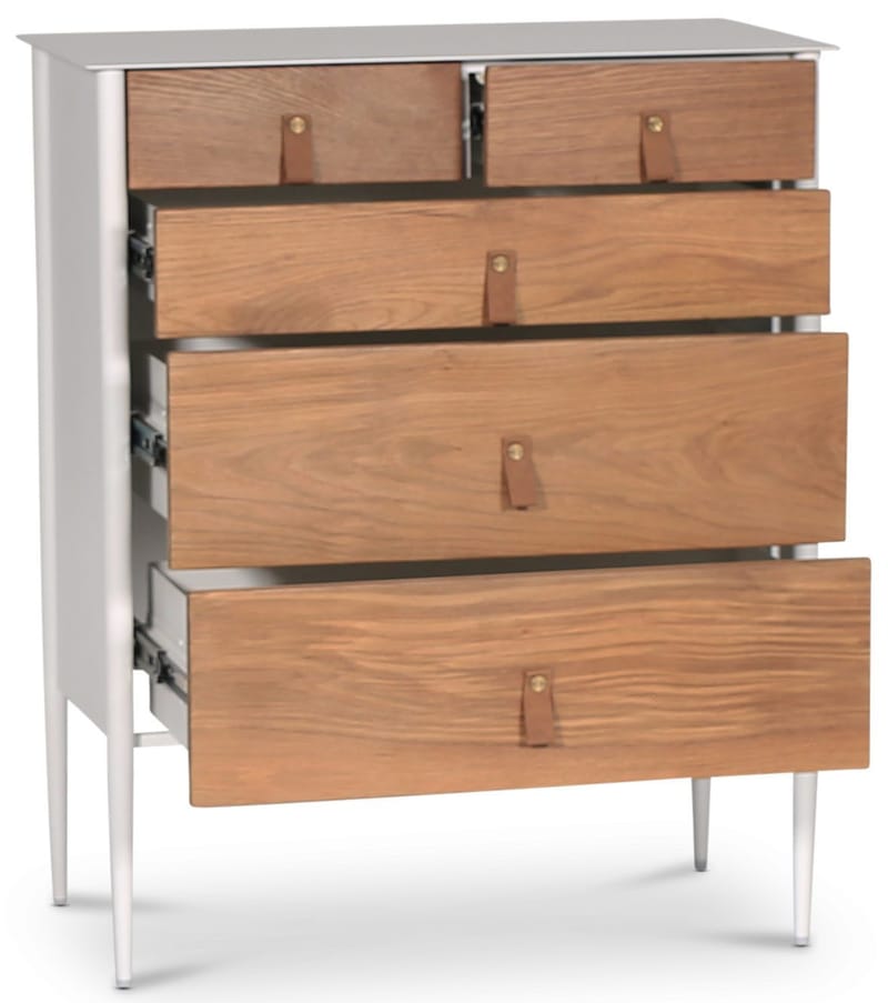 Flash byrå - Vit/oljad ek - Vit/oljad ek - Förvaring - Förvaringsmöbler - Byrå - Hallbyrå