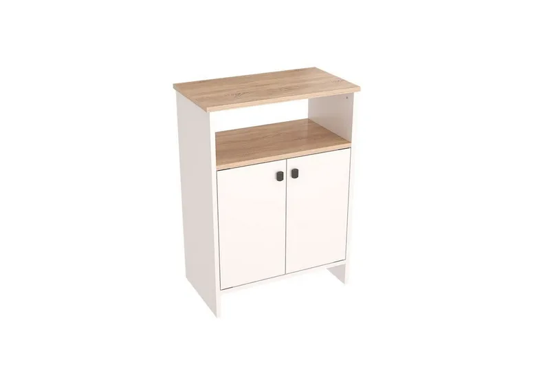 Flerfunktionsskåp Cladells Sonomo / Vit - Vit - Förvaring - Förvaringsmöbler - Byrå - Hallbyrå