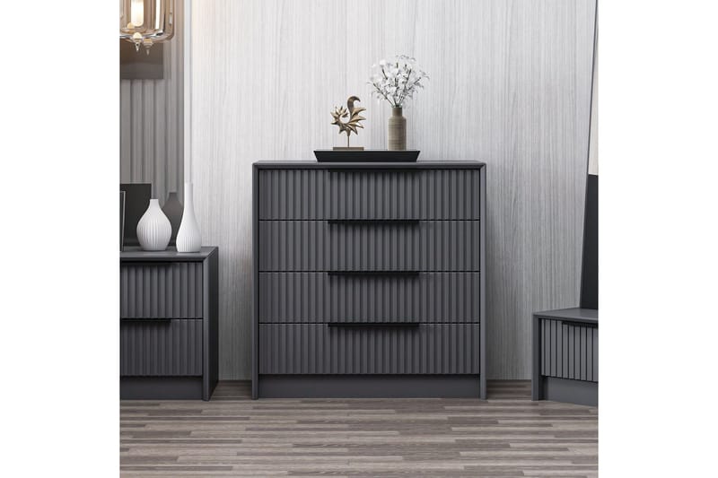 Fruitland Byrå 72 cm - Antracit - Förvaring - Förvaringsmöbler - Byrå - Hallbyrå