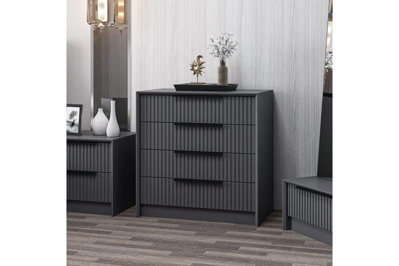 Fruitland Byrå 72 cm - Antracit - Förvaring - Förvaringsmöbler - Byrå - Hallbyrå