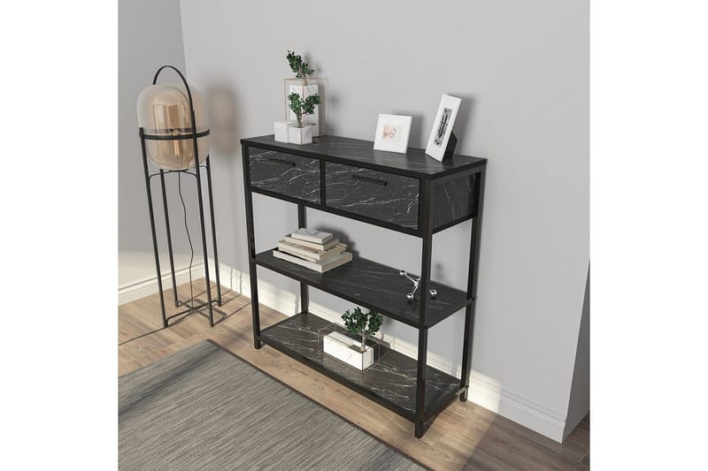 Fynlor Byrå 90 cm - Svart/Vit - Förvaring - Förvaringsmöbler - Byrå - Hallbyrå