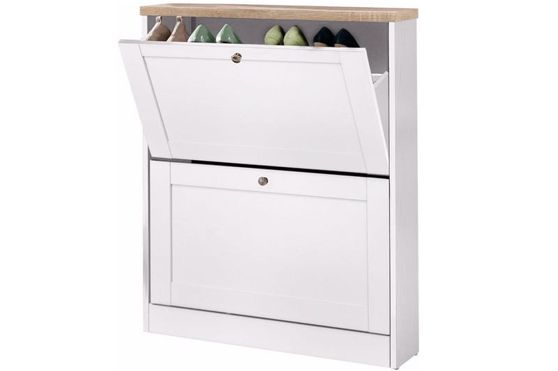 Hörnbyrå Loft24 Naveen Skolåda 70x90 cm Vit - Förvaring - Förvaringsmöbler - Byrå