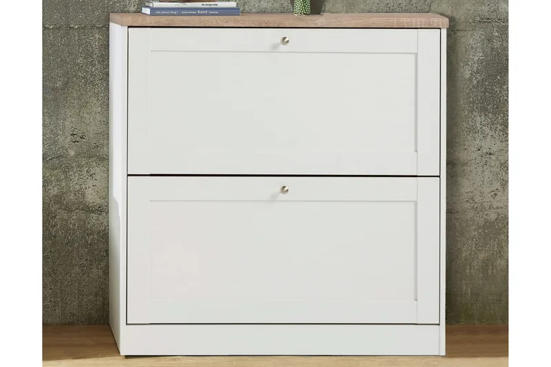 Hörnbyrå Loft24 Naveen Skolåda 70x90 cm Vit - Förvaring - Förvaringsmöbler - Byrå