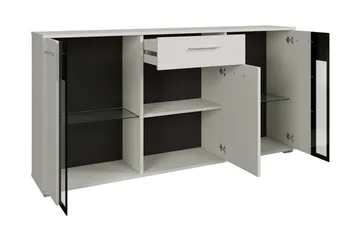 Deardorf Komoda + LED 140 cm - Trä|natur|Blå LED - Förvaring - Förvaringsmöbler - Byrå - Hallbyrå