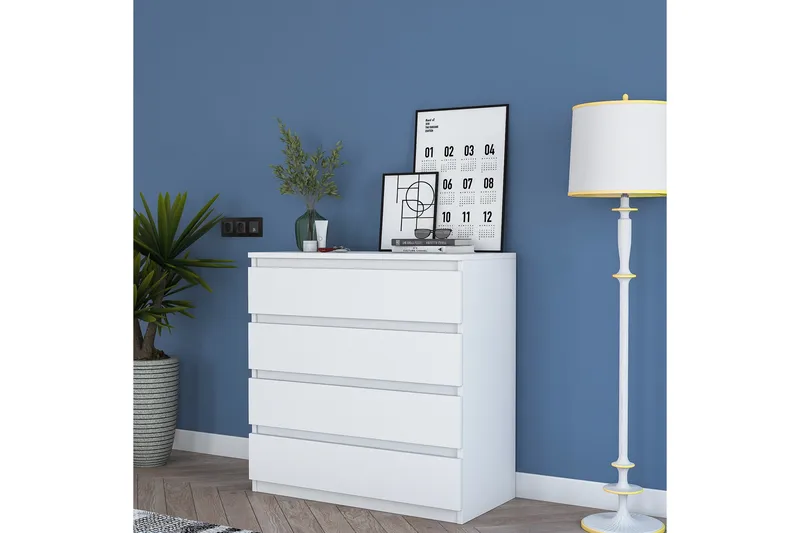 Lukkad Byrå - Vit - Förvaring - Förvaringsmöbler - Byrå - Hallbyrå