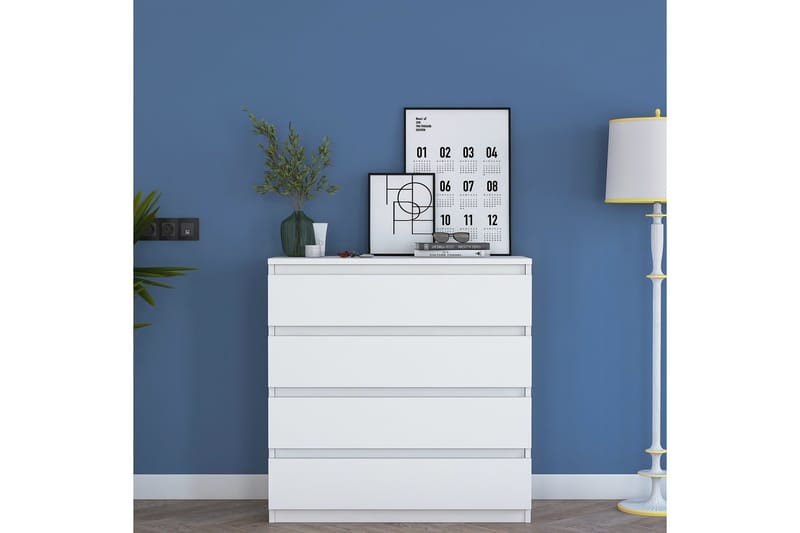 Lukkad Byrå - Vit - Förvaring - Förvaringsmöbler - Byrå - Hallbyrå