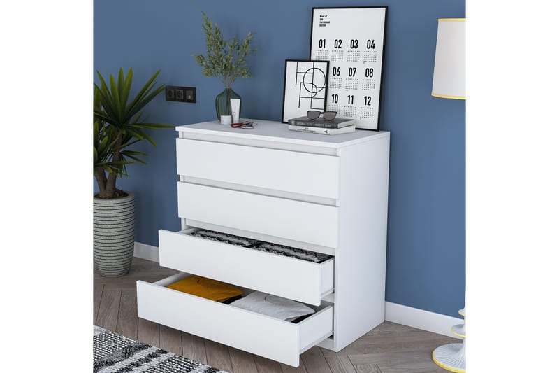 Lukkad Byrå - Vit - Förvaring - Förvaringsmöbler - Byrå - Hallbyrå