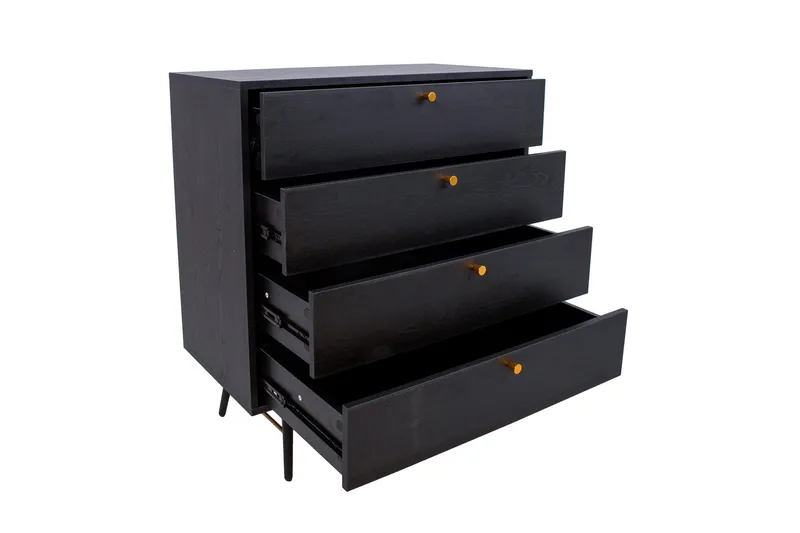 Luxembourg Byrå Svart/Koppar - Förvaring - Förvaringsmöbler - Byrå - Hallbyrå