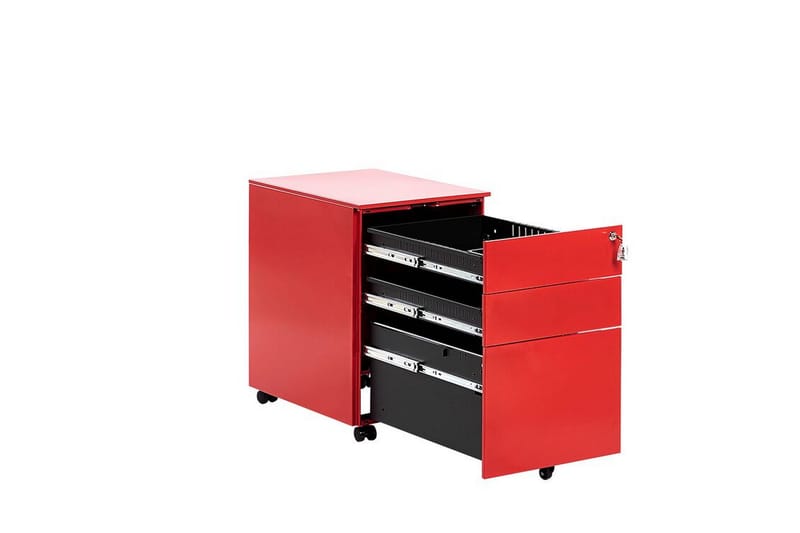 Garum Kontorshurts 39x52 cm - Metall/Röd - Förvaring - Förvaringsmöbler - Byrå - Hurtsar