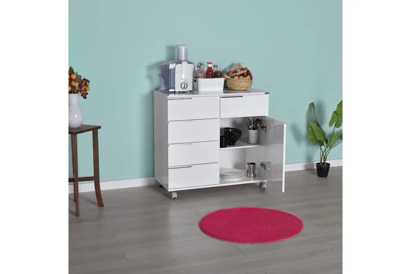 Hurts 81x85 cm - Vit - Förvaring - Förvaringsmöbler - Byrå - Hurtsar