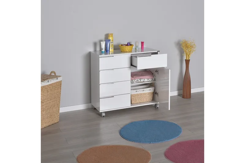 Hurts 81x85 cm - Vit - Förvaring - Förvaringsmöbler - Byrå - Hurtsar