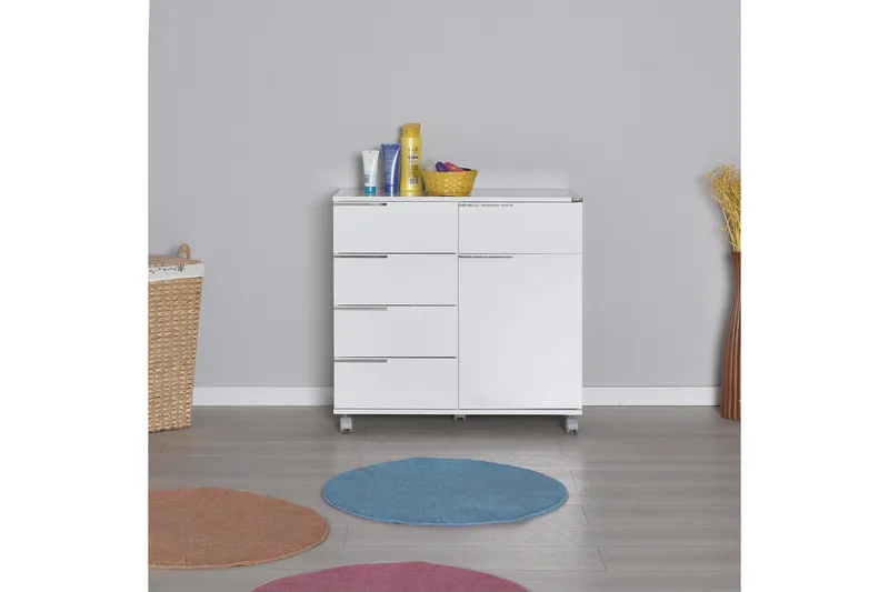 Hurts 81x85 cm - Vit - Förvaring - Förvaringsmöbler - Byrå - Hurtsar