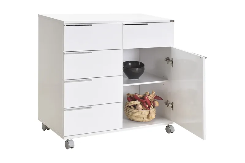 Hurts 81x85 cm - Vit - Förvaring - Förvaringsmöbler - Byrå - Hurtsar