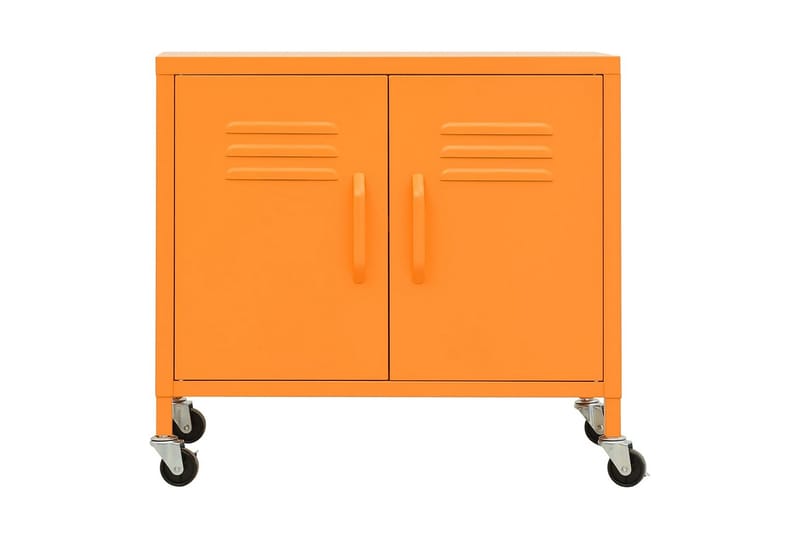 Hurts med hjul orange 60x35x49 cm stål - Orange - Hurtsar