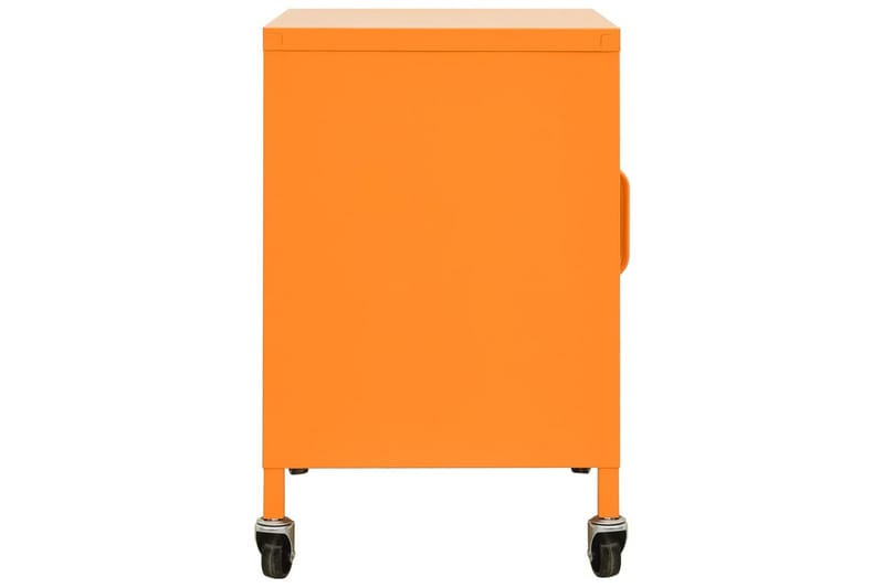 Hurts med hjul orange 60x35x49 cm stål - Orange - Hurtsar