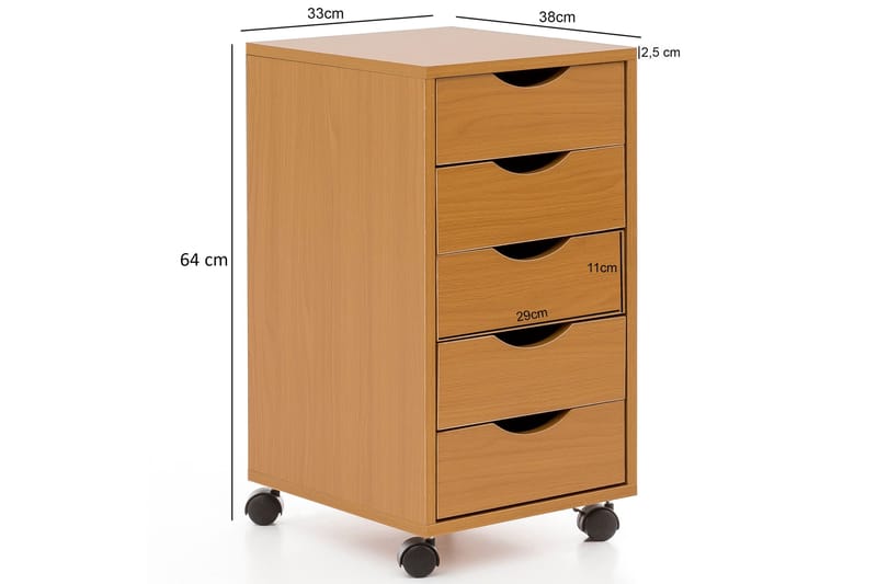 Javarris Hurts 33x38 cm - Trä/natur - Förvaring - Förvaringsmöbler - Byrå - Hurtsar