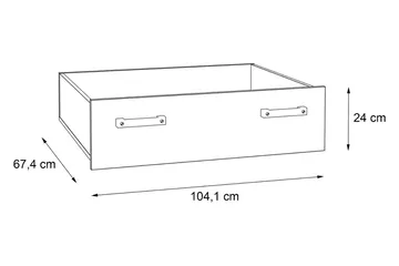 Lazarius låda med hjul 67x84 cm - Brun - Förvaring - Förvaringsmöbler - Byrå - Hurtsar