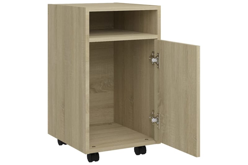 Sidoskåp med hjul sonoma-ek 33x38x60 cm spånskiva - Ek - Förvaring - Förvaringsmöbler - Byrå - Hurtsar