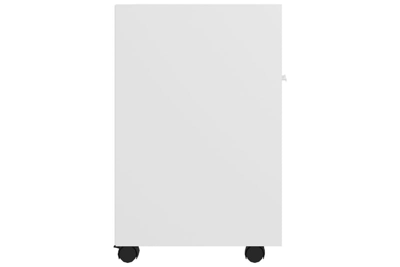 Sidoskåp med hjul vit 33x38x60 cm spånskiva - Vit - Förvaring - Förvaringsmöbler - Byrå - Hurtsar